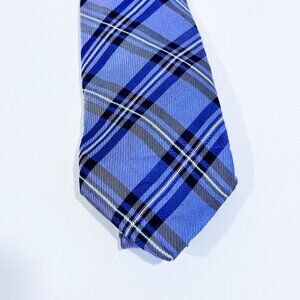 IZOD Purple plaid silk tie | Classic formal accessory *